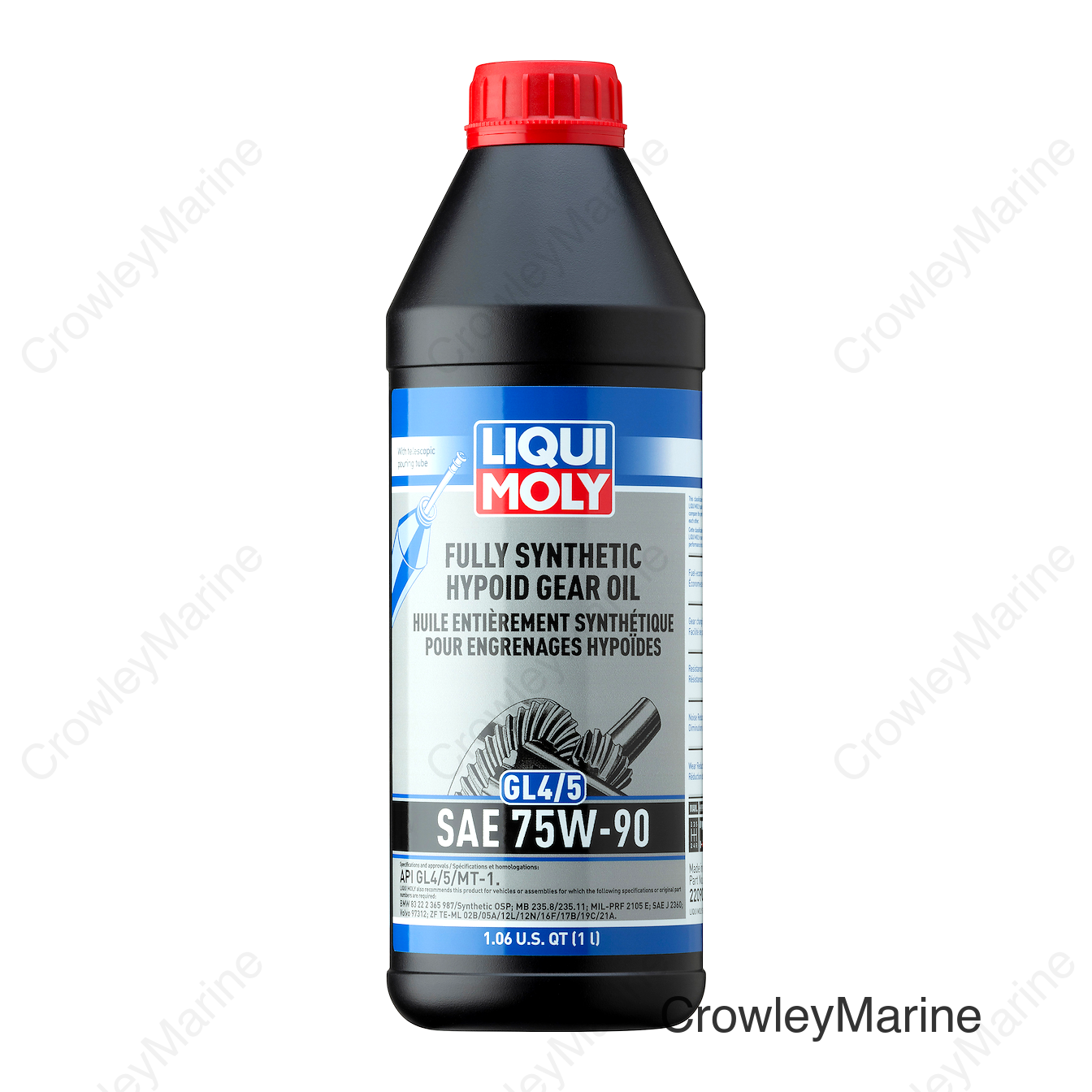 LIQUI MOLY 1L Fully Synthetic Hypoid Gear Oil (GL4/5) 75W90