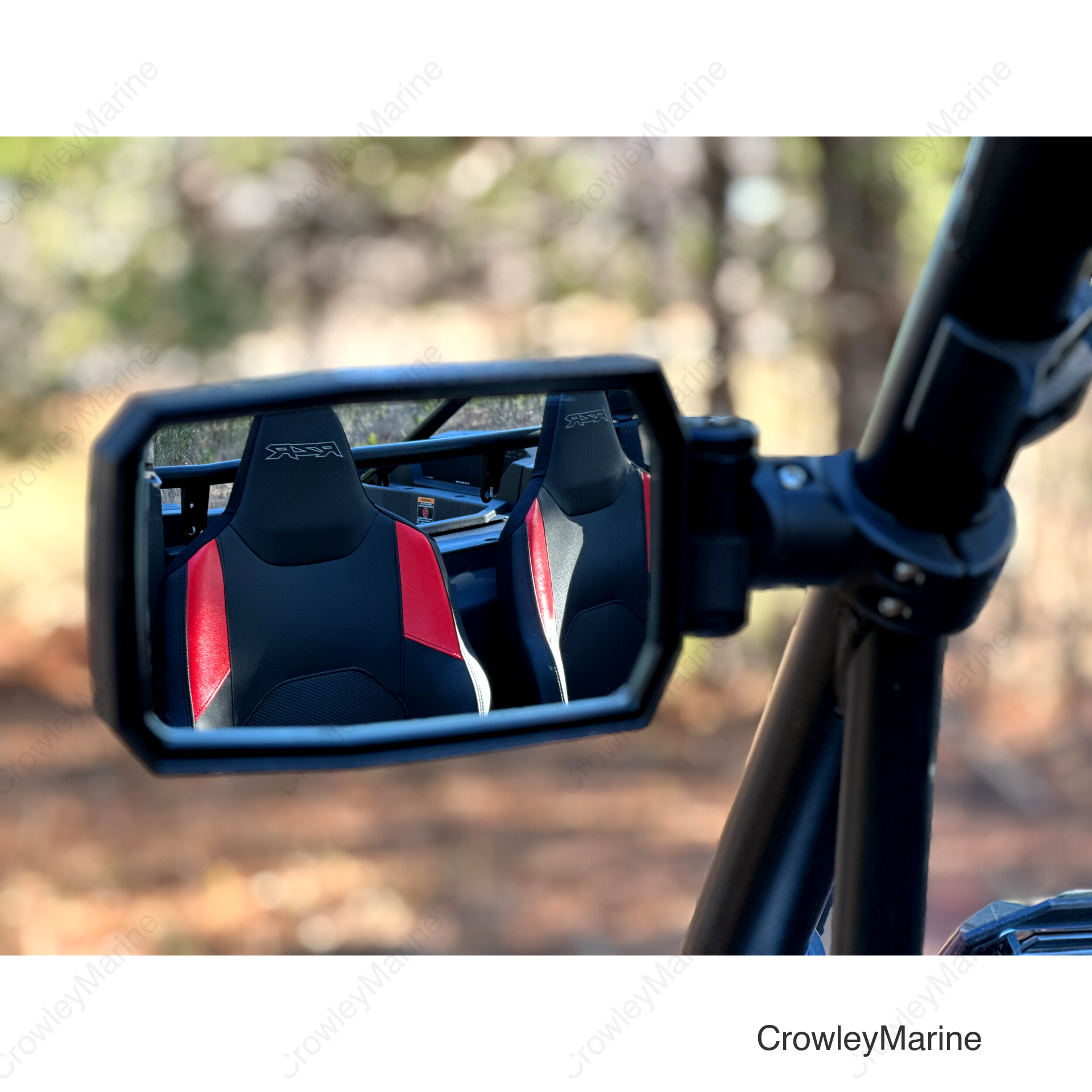 Mirror - Trailrider - Side View - Rectangle - Black