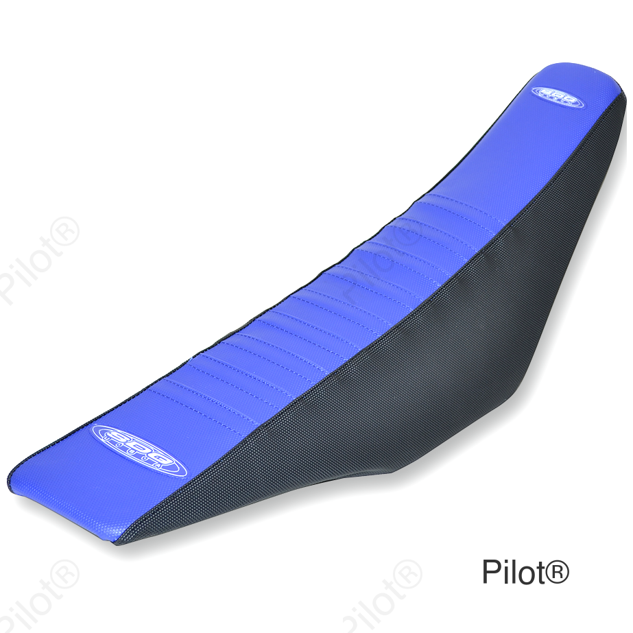 Pleated Seat Cover - Blue Top/Black Sides