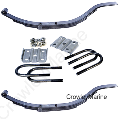 Spring & U-Bolt Kit, 1750lb Slipper Springs, 4 Leaf (004650)