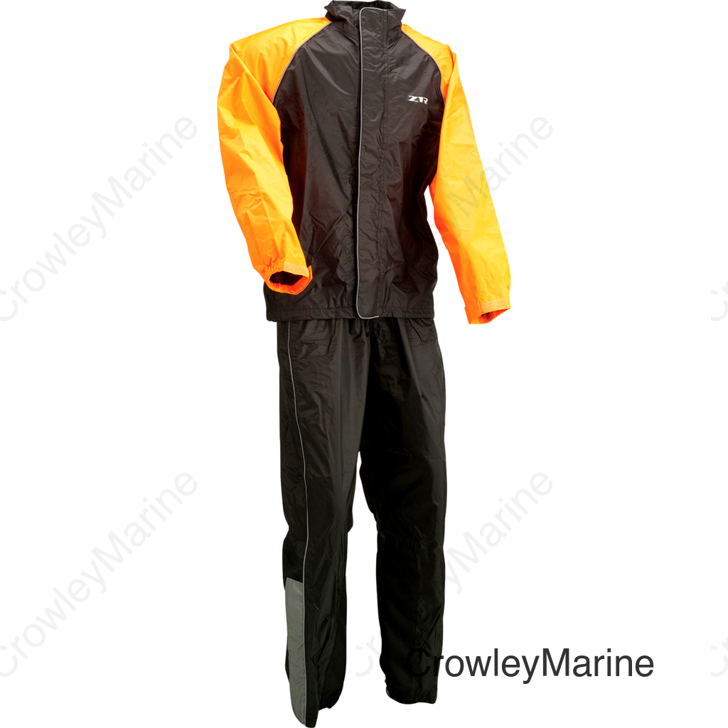 RAINSUIT Z1R BLK/ORNGE XL