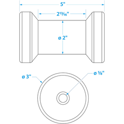 Spool Roller-5 -5/8 Id(Bulk) thumbnail-0