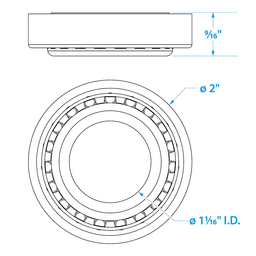 Seachoice Marine Boat Trailer Wheel Bearing Kit, 1-1/16 In. Axle, Set of 2 thumbnail-0
