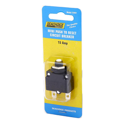 Seachoice Mini Push to Reset Circuit Breaker, 15 AMP thumbnail-1
