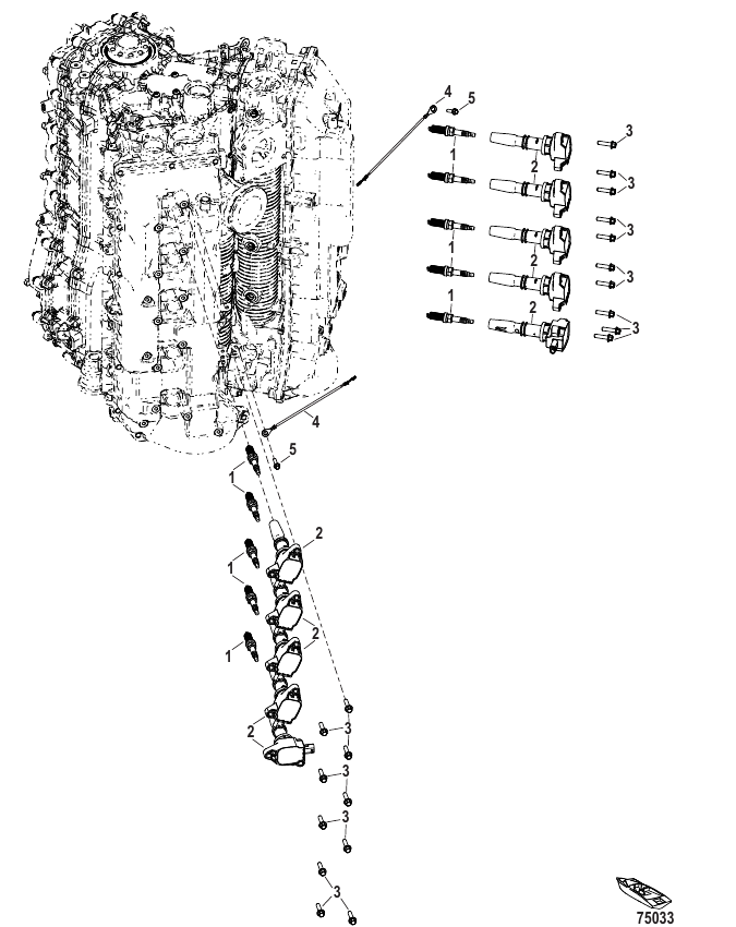Serial Range Outboard 350 VERADO (4-STROKE)(5.7L)(V10) - 3B266064 & Up - Ignition