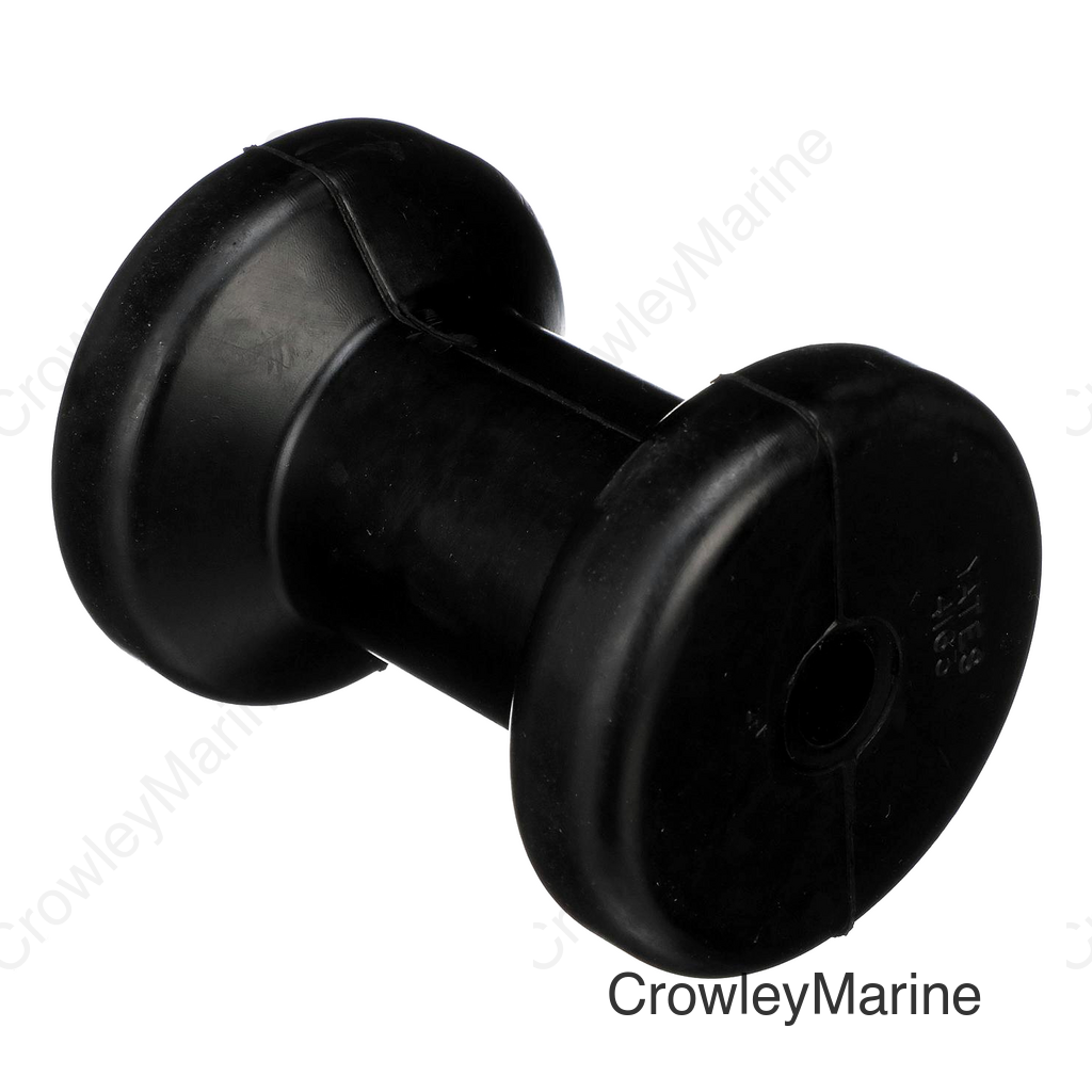 Seachoice Molded Spool Roller w/ Plastic Sleeve, Black, Boat Trailer, 8 In. X 5/8 In.