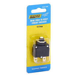 Seachoice Mini Push to Reset Circuit Breaker, 15 AMP thumbnail-2