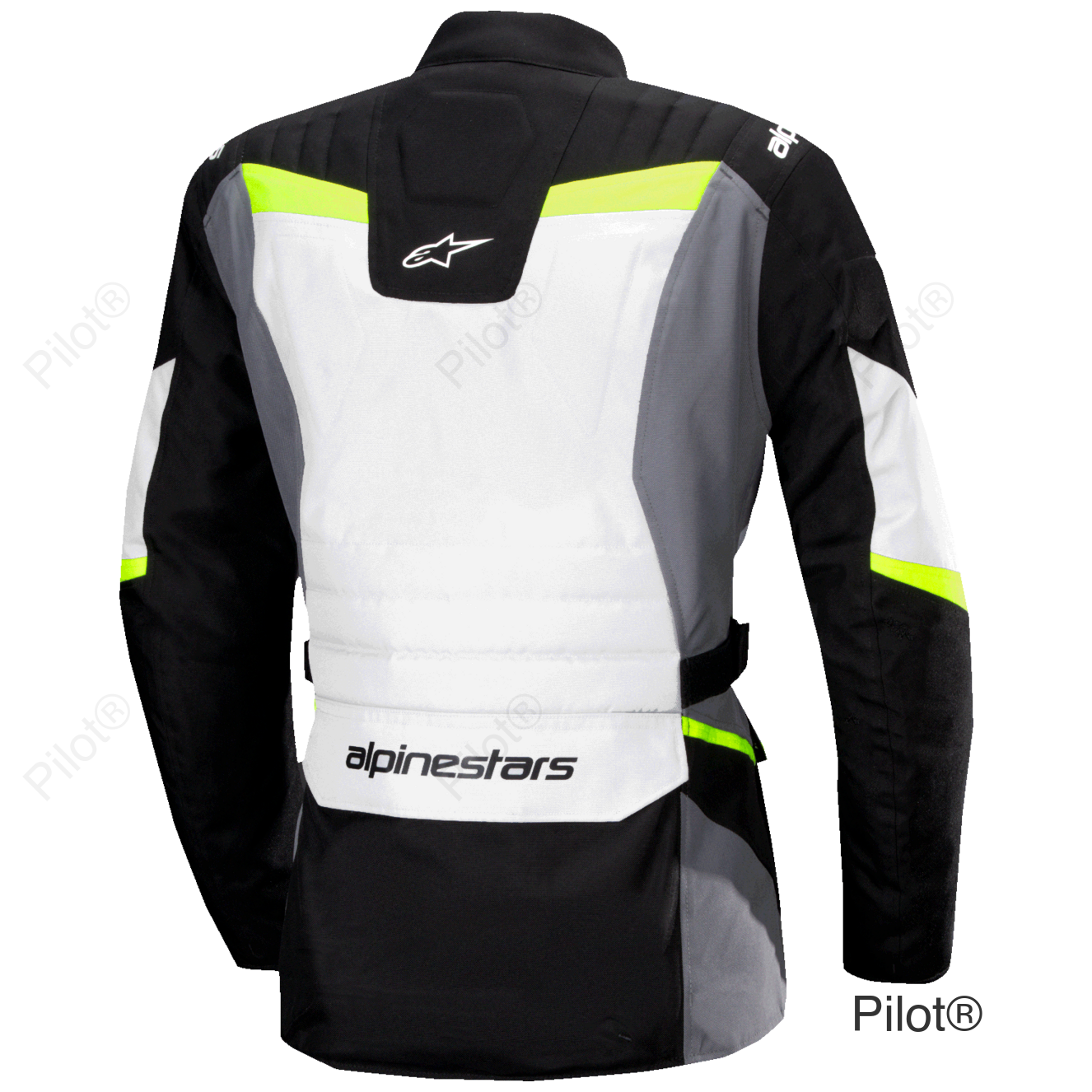 Stella ST-1 Waterproof Jacket - Ice Gray/Black/Yellow Fluo - Medium