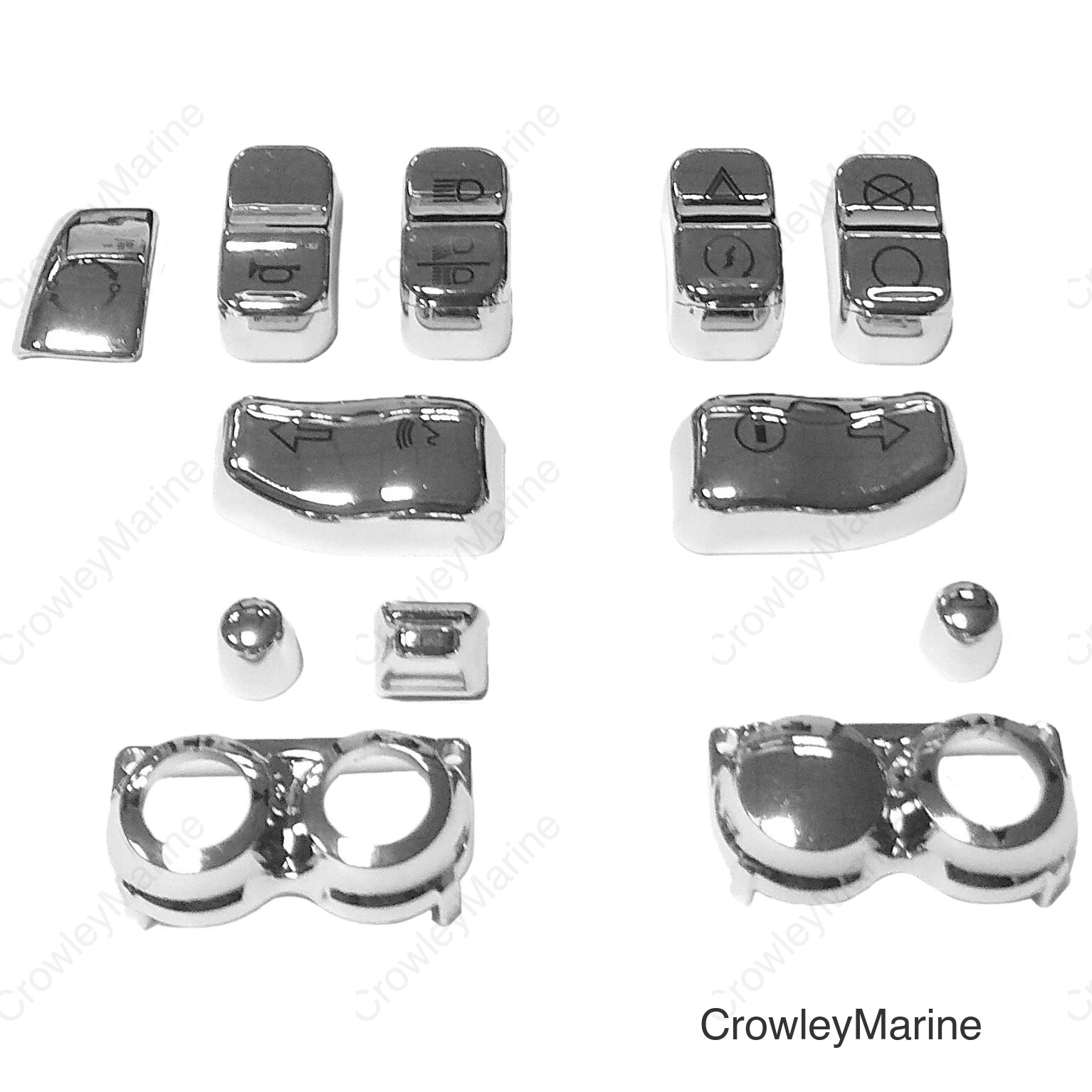 SWITCH CAP KIT CHROME `16-UP FLHT/FLTR EXC SE MODELS
