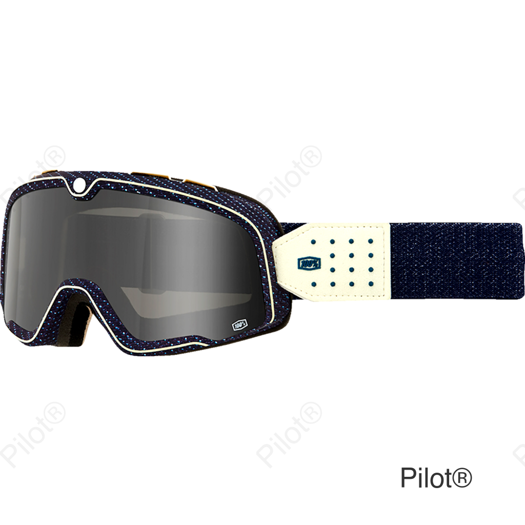 Barstow Goggle - Denim - Dark Smoke
