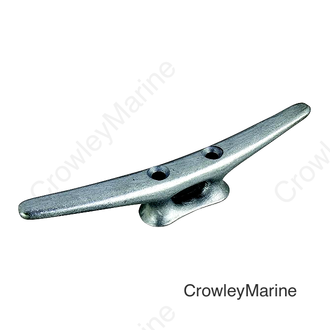 Sea-Dog 0461081 Open Base Aluminum Cleat - Flat Head, 8"