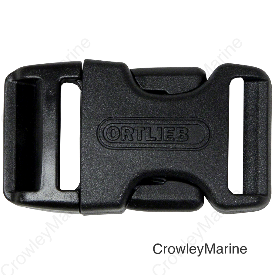 Ortlieb Repair Buckles: Fits 25mm Straps. Male and Female Buckle Set sold as one pair for use on an adjustable strap of webbing Black
