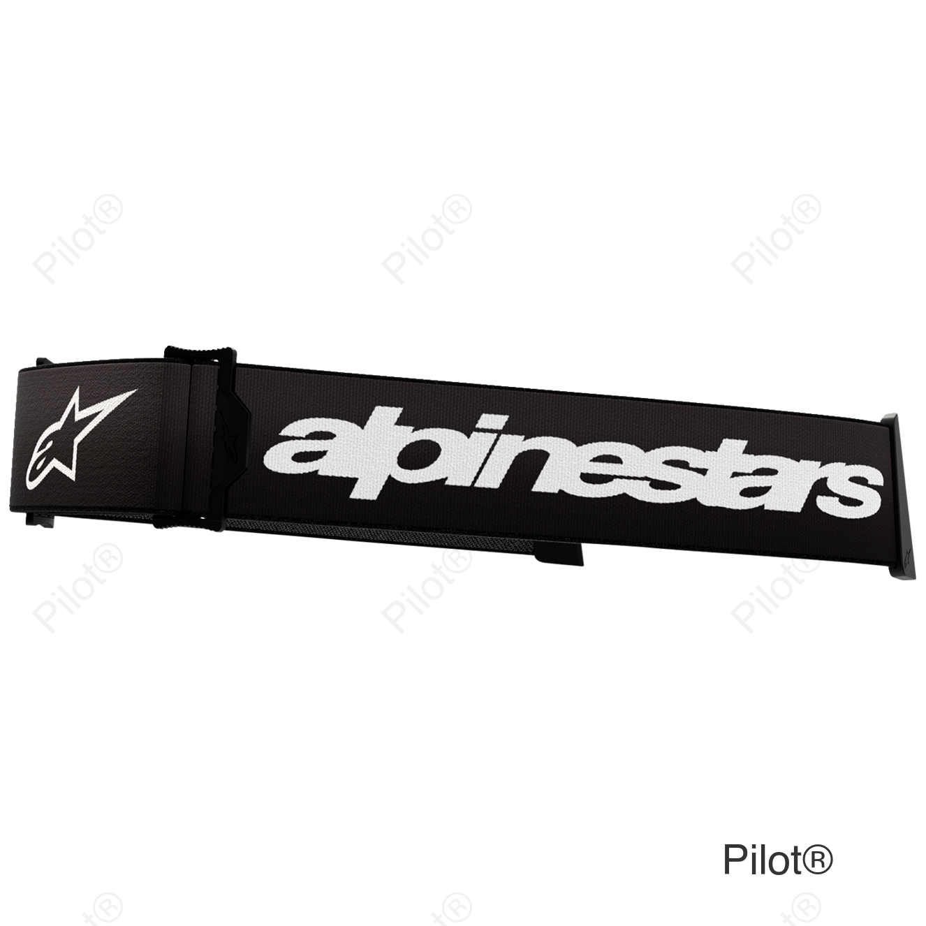 Supertech Goggle Strap - Black/White