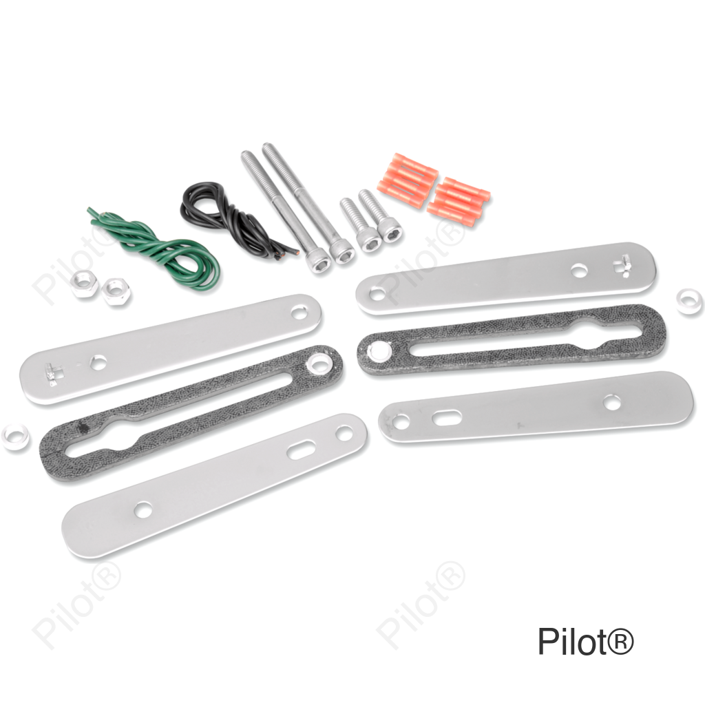 Turn Signal Relocation Kit - Dyna - Chrome