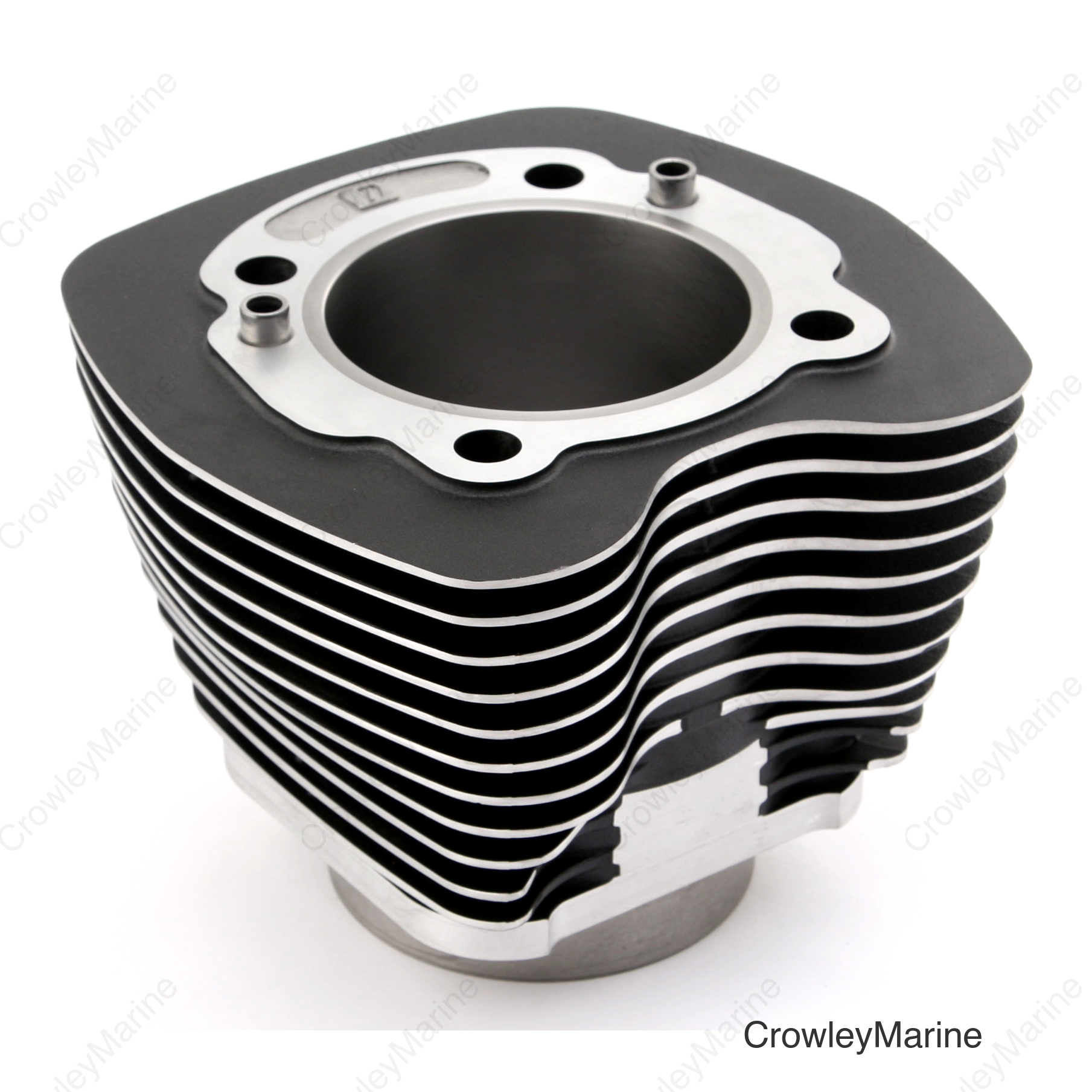 TC103 CYLINDER 3.875" BORE BLACK W/MACHINED FINS  EA