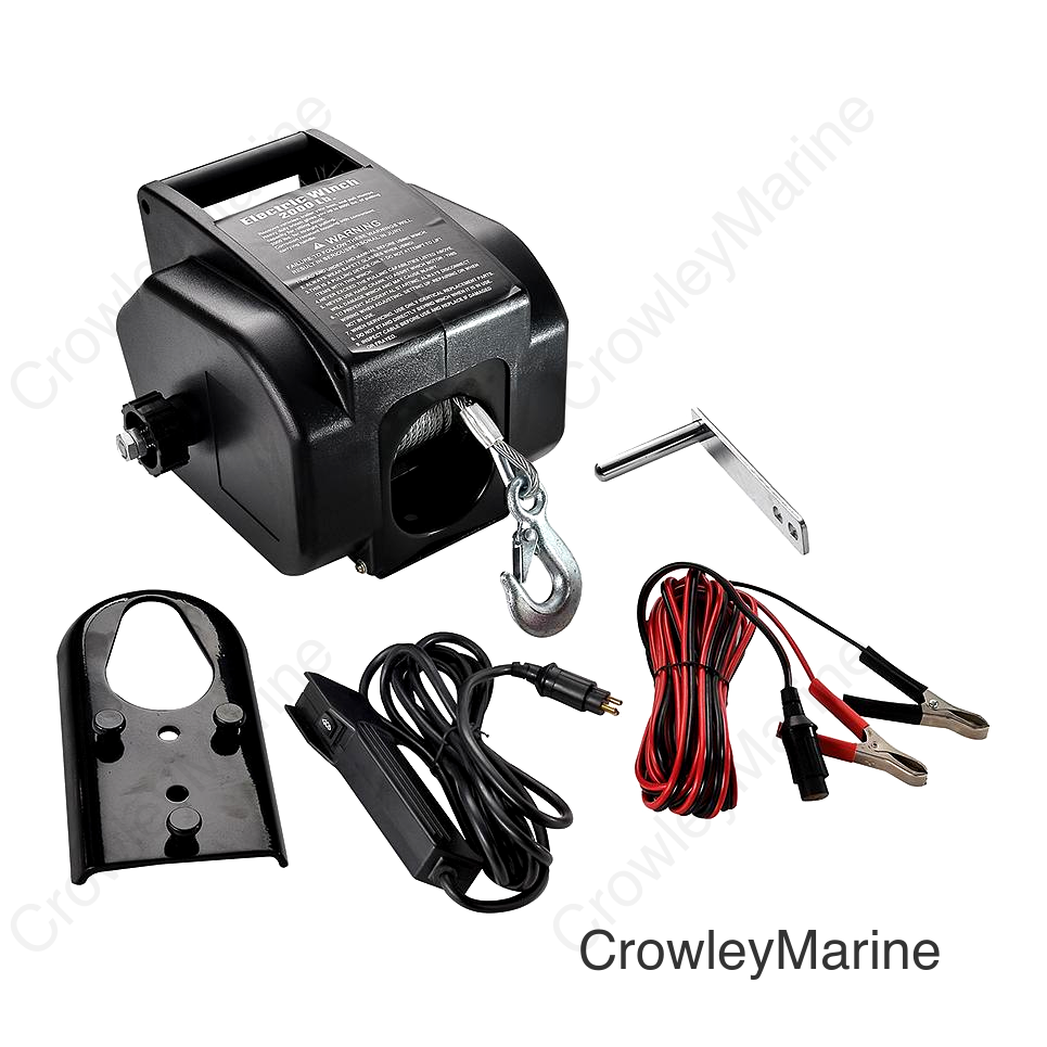 Seachoice 52111 Electric Winch, 2000 lbs. Max Load