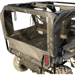 Soft Doors - Middle/Rear Windows - Black - Honda Pioneer 1000 thumbnail-2