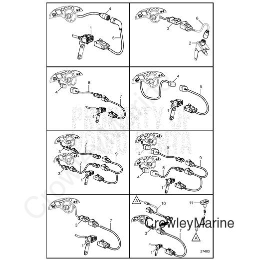 WIRING HARNESS Stainless Steel FROM 3887227 (21147169)