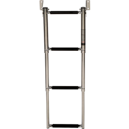 Seachoice Telescoping Transom Mount Ladder, Stainless Steel, 4 Steps, 300 Lb. Capacity thumbnail-0