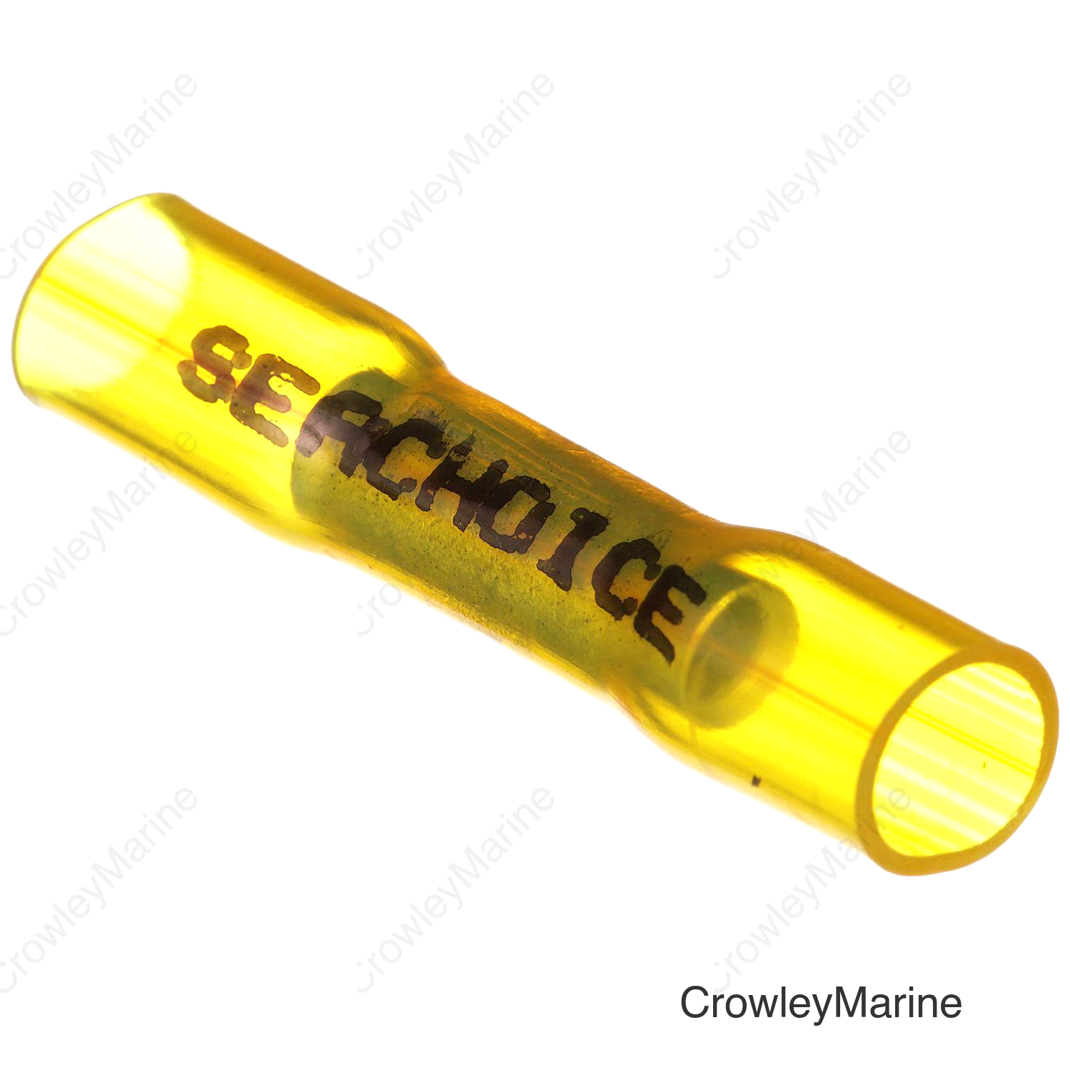 Seachoice Heat Shrink Butt Connector, Marine Grade Heat-Shrinkable Butt Splices, Yellow, Pack of 100, 12-10 Wire Range