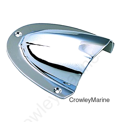 Seachoice 16201 Chrome Plated Brass Clam Shell Ventilator - 3-3/4" x 3-3/4" x 1-7/8"