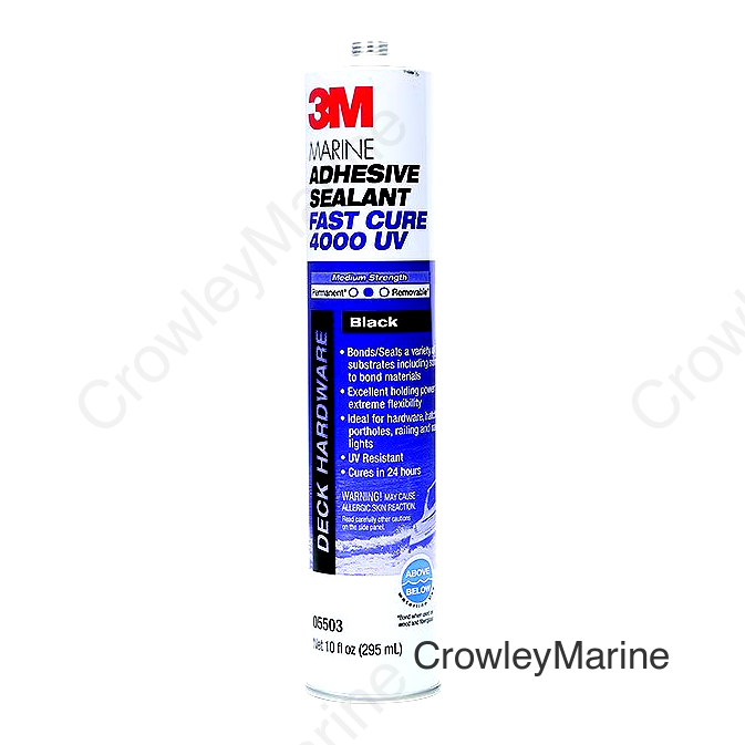 3M 14316 4000UV Fast Cure Sealant, Black, 10 oz. Cartridge