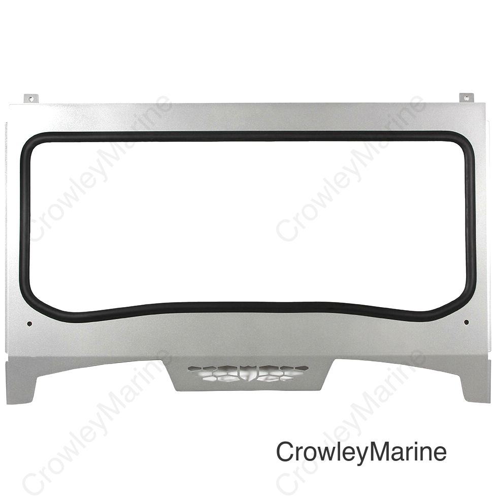 ASYLUM FRONT WINDSHIELD W/PCKT SPARKLE SILVER METALLIC