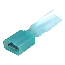 Seachoice Heat Shrink Insulated Disconnect, Marine Grade Heat-Shrinkable Male Disconnect Terminals, Blue, Pack of 25, 16-14 Wire Range thumbnail-1