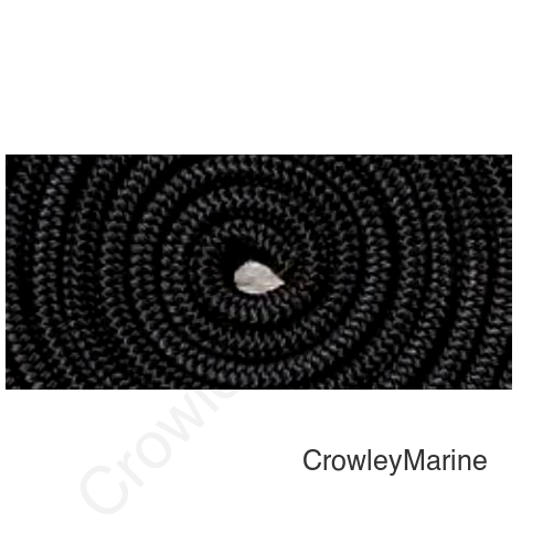 1/2IN X 20FT DBLBRD DOCKLINE-BLK P/
