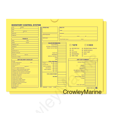 BOAT INVENTORY JACKET (5440)