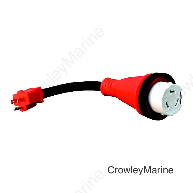 Valterra Mighty Cord 15AM-30AF Detachable Adapter Cord, 12", Bulk