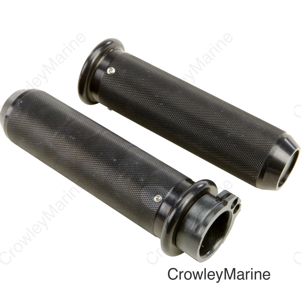 KNURLED GRIPS CABLE THROTTLE BLACK 1 IN