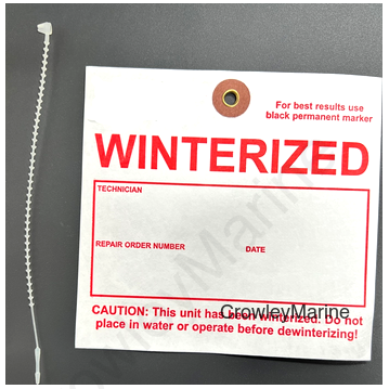 Winterizing Tags  (100/Pk)