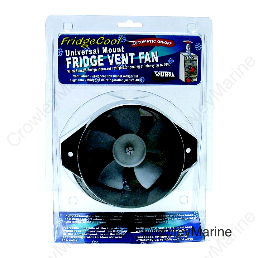 Valterra A10-2618VP RV Fridgecool Exhaust Fan with Thermo Switch & Lighted On Off Switch