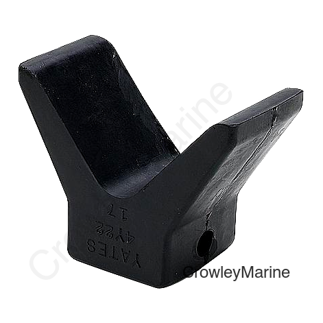 Seachoice Black Rubber Molded "Y" Bow Stop