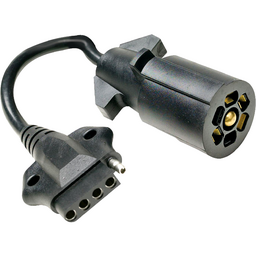 Seachoice 7-Way Round to 5-Way Flat Boat Trailer Adapter Plug, 8 in. thumbnail-1