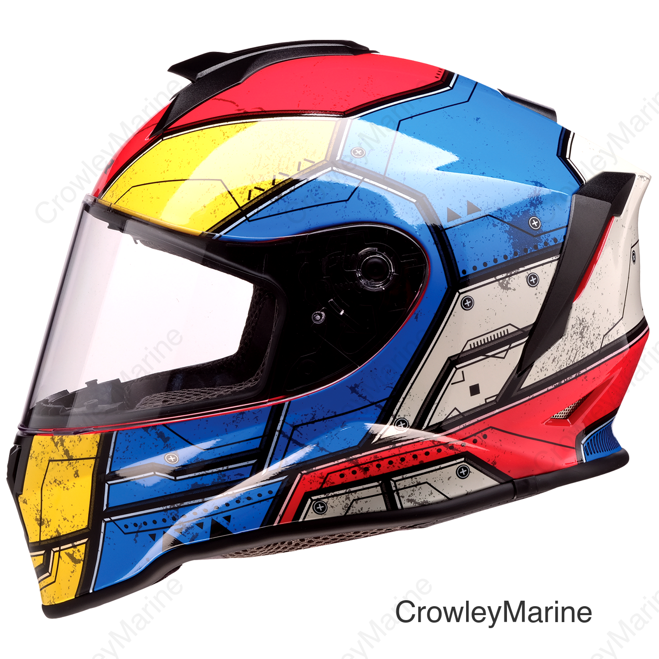 HELMET YTH WARRANT SENTINEL BL/YL LG