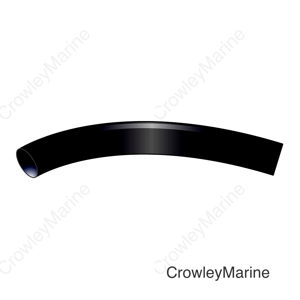 Heat Shrink Vinyl Sleeve, 1/2" x 6" Black