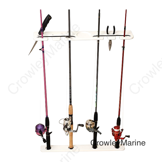 Deluxe Pontoon Boat Tackle Rack, 4-Rod
