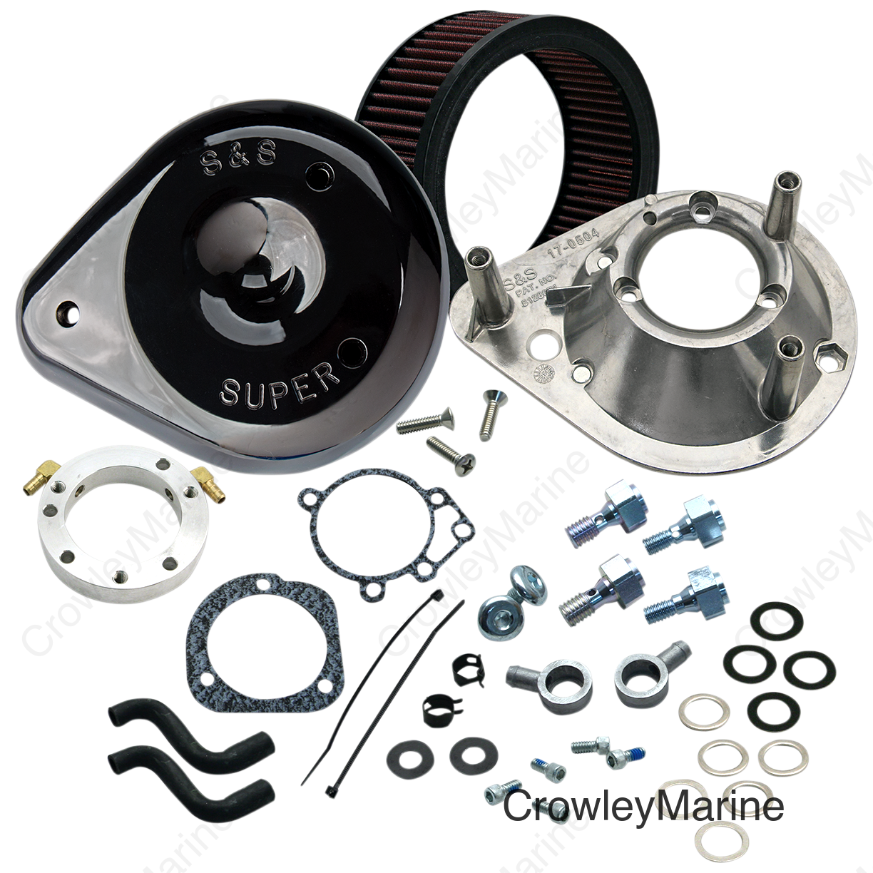 Teardrop Air Cleaner Kit - Gloss Black