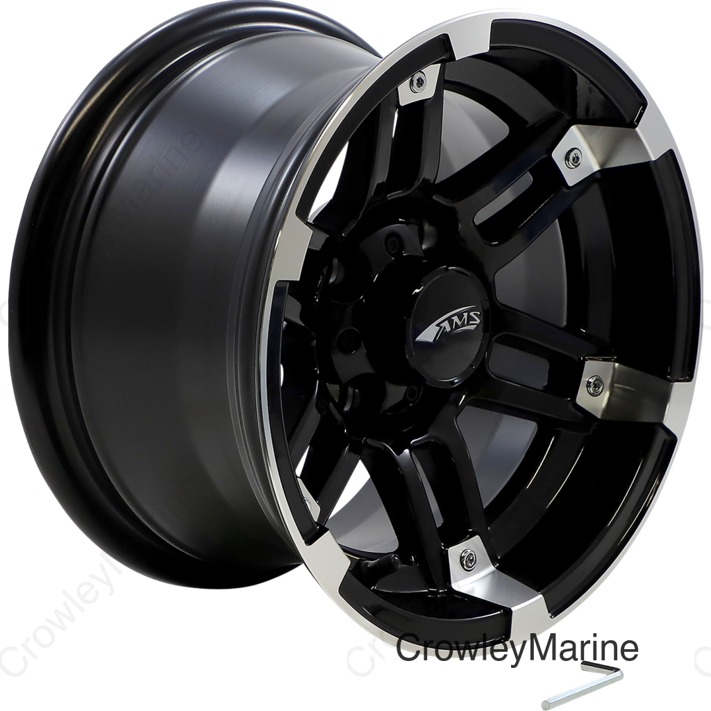 Wheel - Roll'n 104 - Rear - Machined Black - 12x7 - 4/4 - 3+4