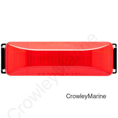 Optronics Incandescent Kit, Red Marker/Clearance Light - Thinline, Waterproof, PC Rated, w/Bracket & Pigtail (451223)