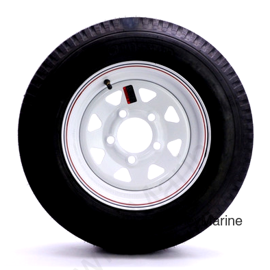 5.30x12 LRC Tire & 545 White Spoke Wheel (343300)