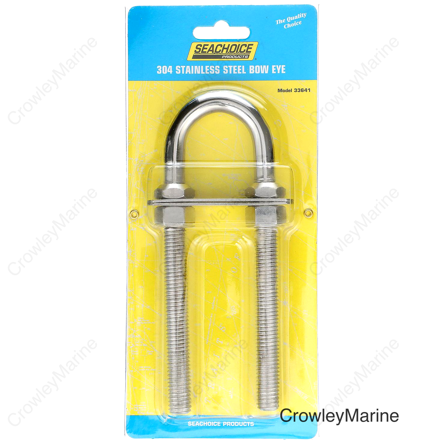 Seachoice Stainless Steel Bow Eye, 1/2 In. X 4-3/4 In. Thread