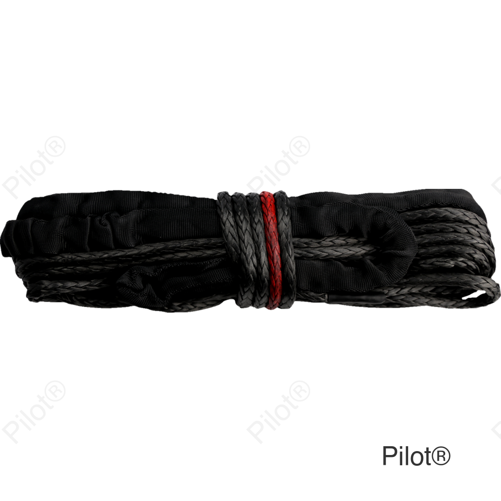Winch Rope - Synthetic - Smoke - 1/4" x 50'