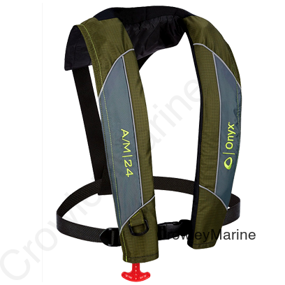 A/M-24 AUTO/MNUAL LIFE JACKET GREEN