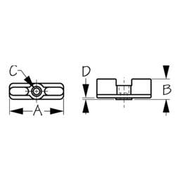 WINDSHIELD DOUBLE LATCH NYLON thumbnail-1