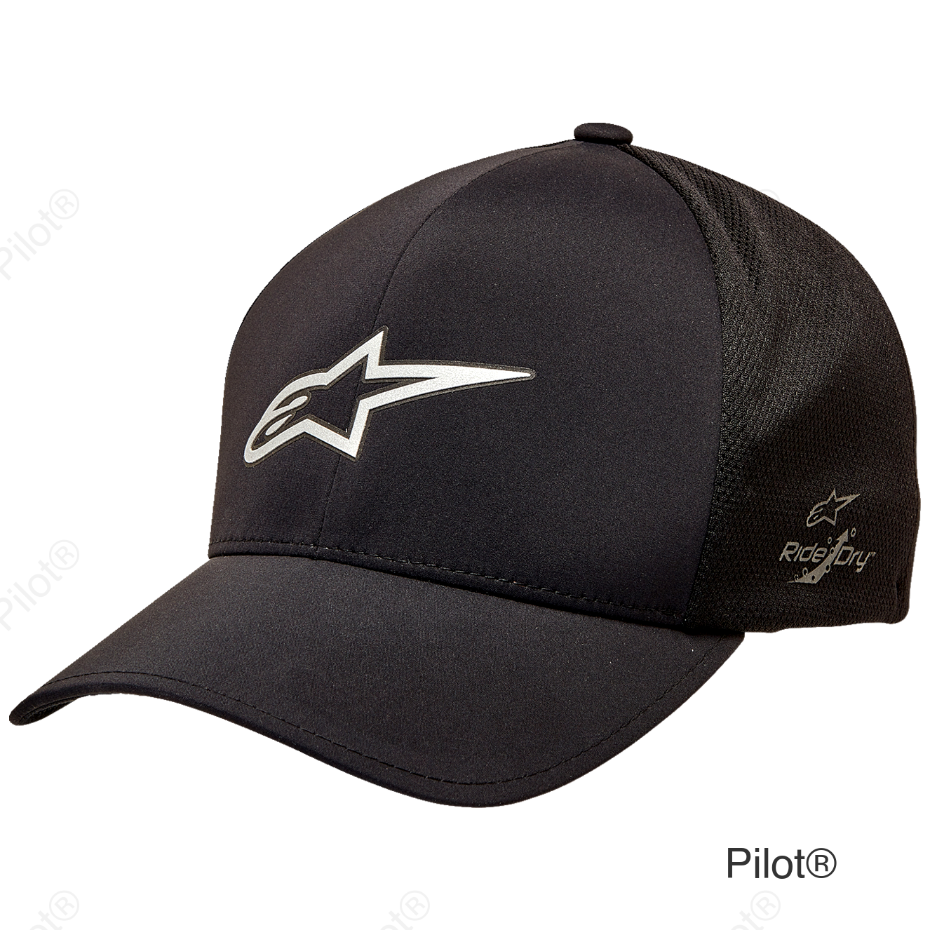 Ageless Mesh Delta Hat - Black - Large/XL