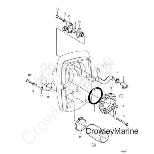 REAR HUB A B C DUOPROP (3843316)