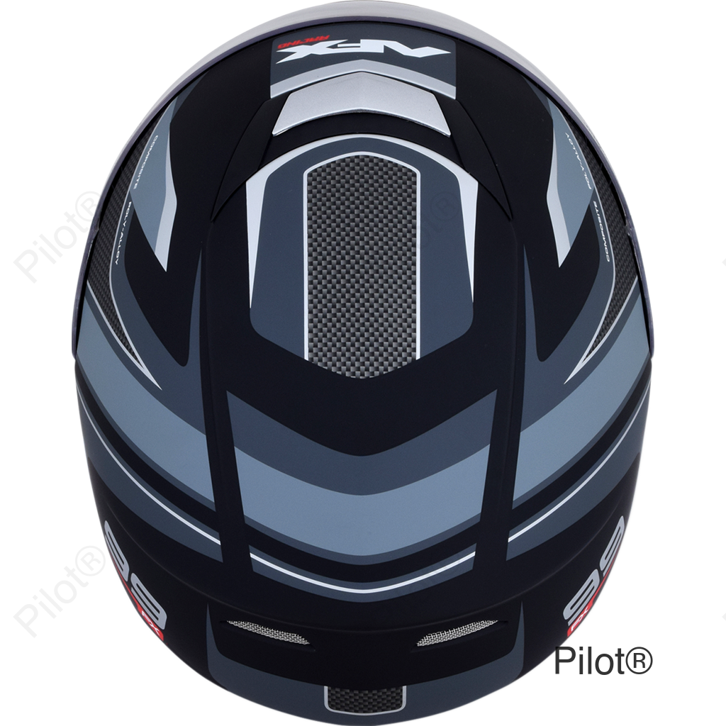 FX-99 Helmet - Recurve - Matte Black/Gray - Small